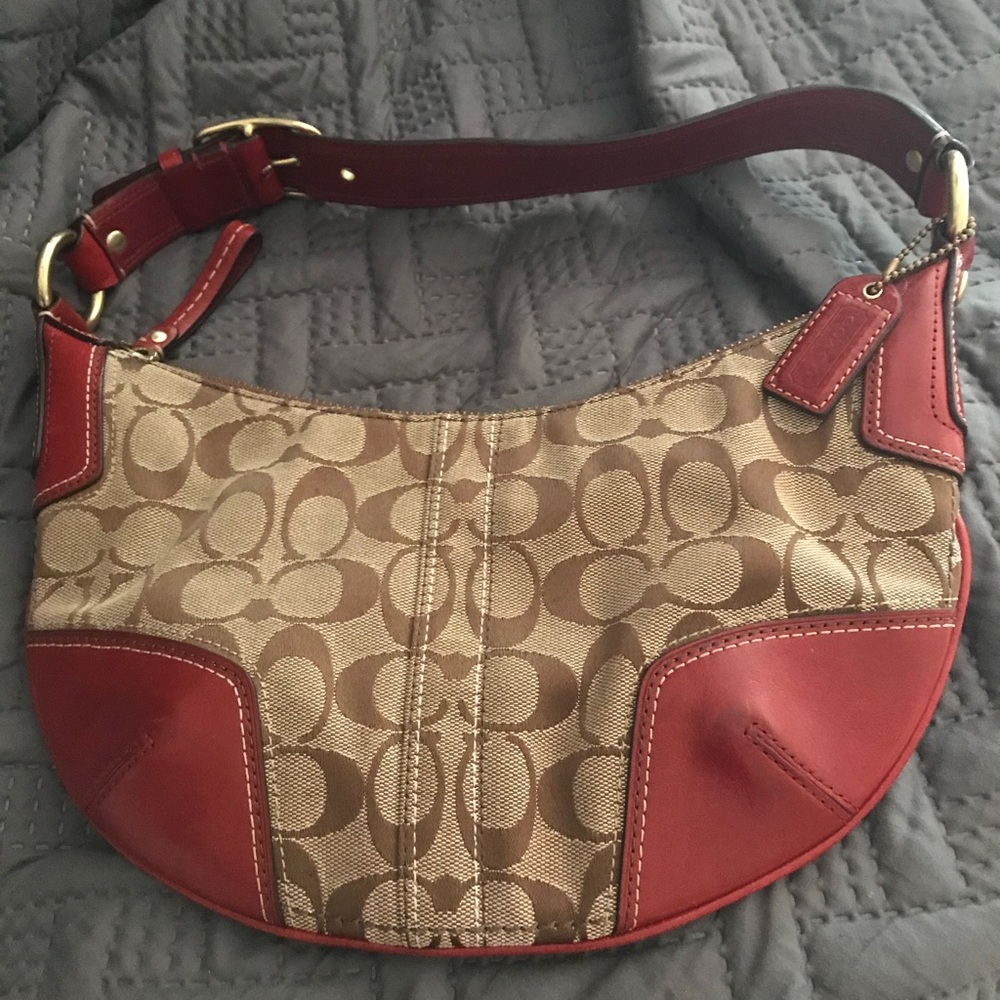 Authentic Coach hobo purse